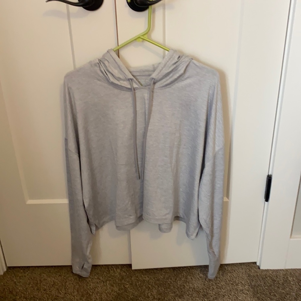 Athleta cropped hooded top